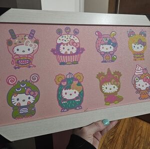 NWT Hello Kitty in Kawaii Monster Costumes, Framed Artwork
